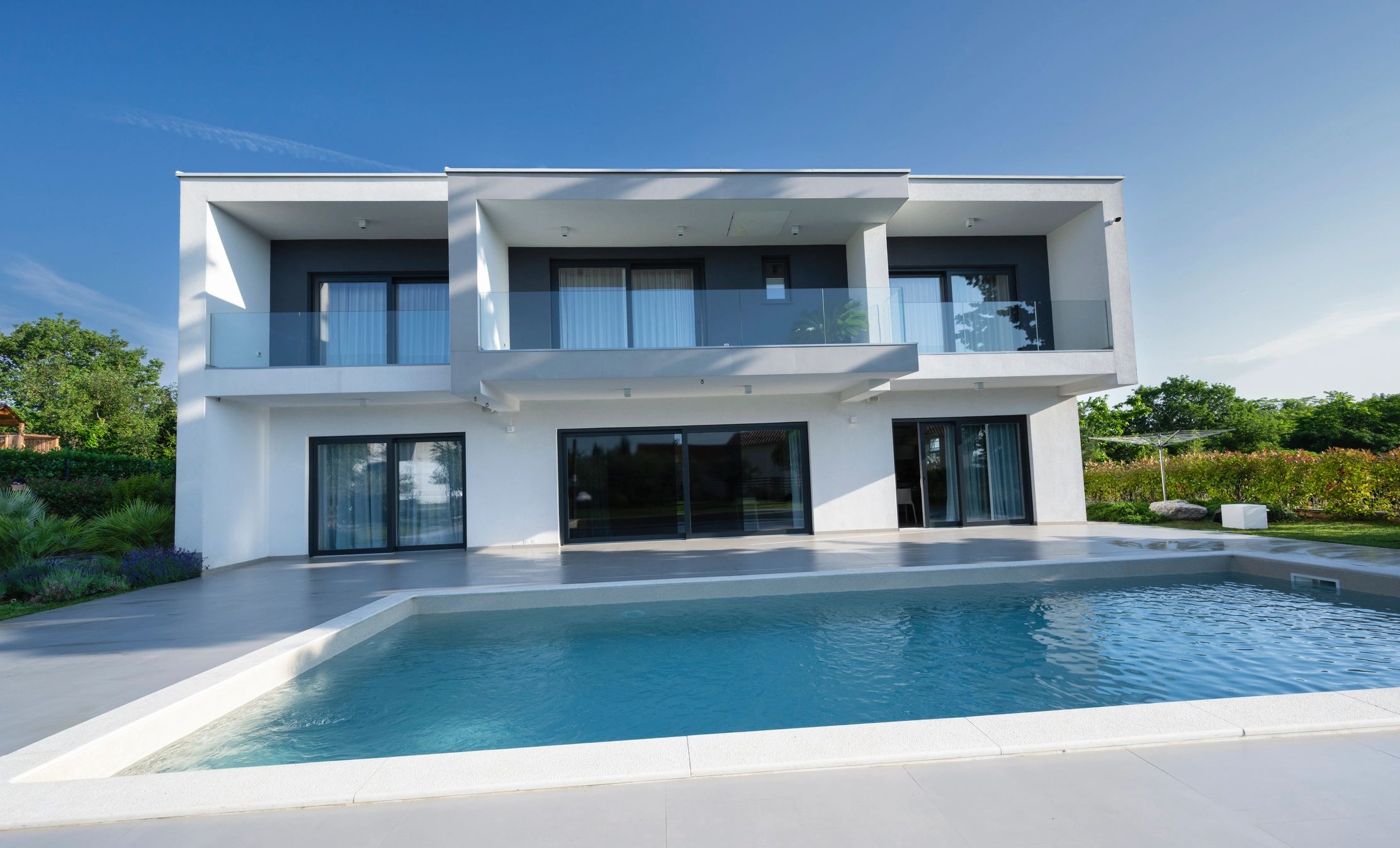 Luxury modern home exterior representing Joli Homes' premium construction consulting work